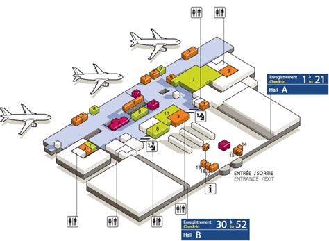 Cdg Airport Terminal 3 Map Map Of Cdg Airport Terminal 3 France