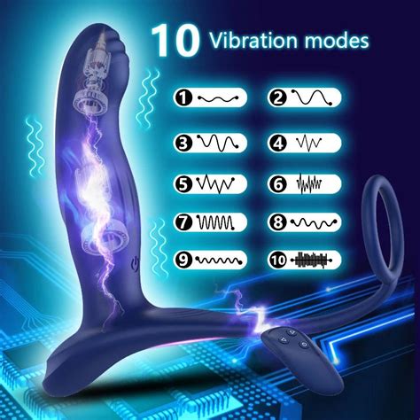 Buy Male Prostate Massage Vibrator Silicone Anal Plug Wearable Vibrator Masturbators Delay