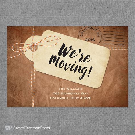 Moving Announcement We Moved Cards Im Moving Card Moving