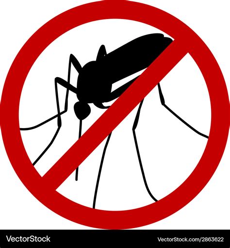 No Mosquito Royalty Free Vector Image Vectorstock