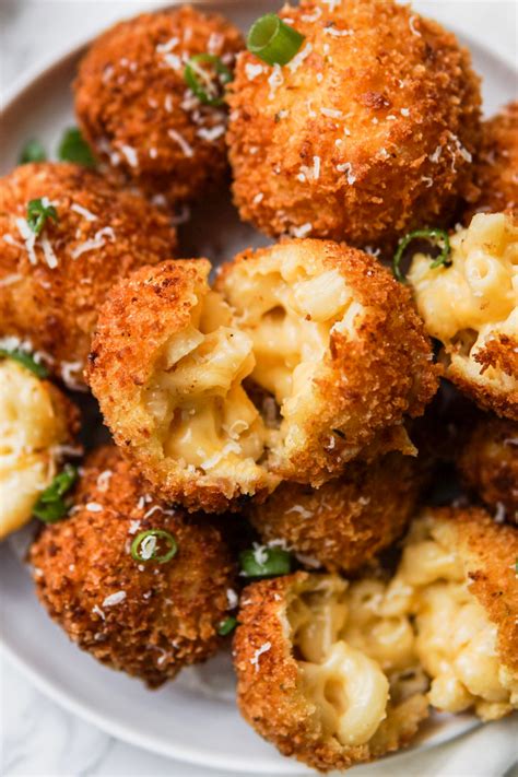 Crispy Fried Homemade Mac And Cheese Bites Recipe Fair Food Recipes Mac And Cheese Balls