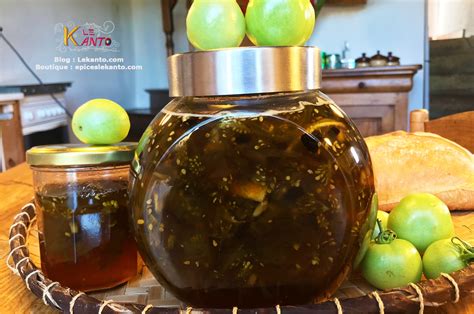 CONFITURE DE TOMATES VERTES AUX EPICES