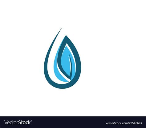 Water Drop Logo Template Royalty Free Vector Image Ad Logo