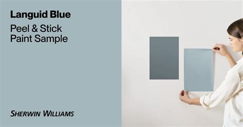 Languid Blue Paint Sample By Sherwin Williams 6226 Peel And Stick