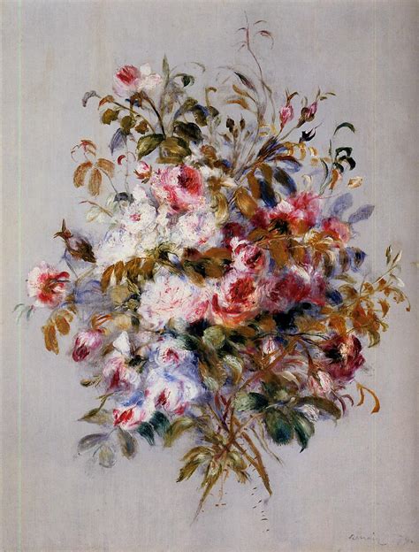 A Bouquet Of Roses Pierre Auguste Renoir Encyclopedia