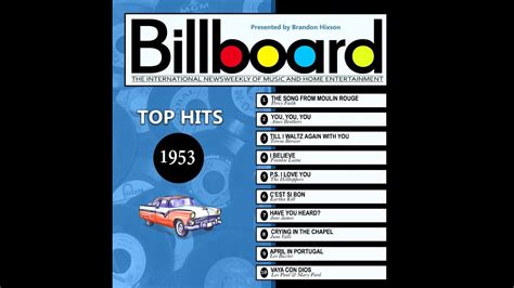 Billboard Top Hits 1953 2017 Full Album Billboard Billboard Hits Top Hits