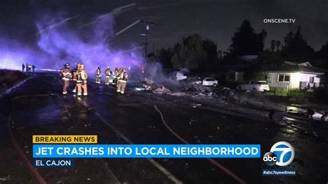 San Diego Plane Crash Aircraft Crashes In Neighborhood In El Cajon No