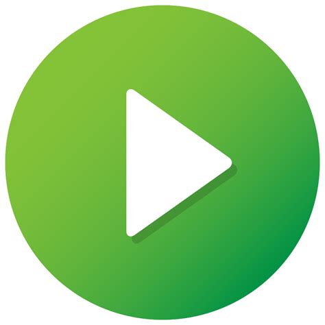 Green Play Button 1186943 Png