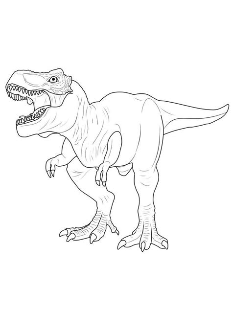 Jurassic World T Rex Coloring Page