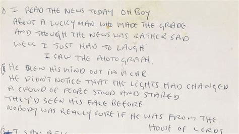 John Lennons Handwritten Lyrics Fetch 12 Million At Auction Fox News