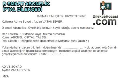 4 d smart aboneliğinizi i̇ptal etme yolları nelerdir ? D smart abonelik iptali dilekçe örneği word