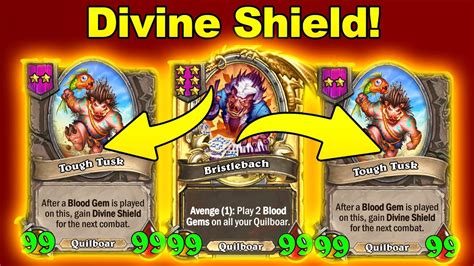 Ultra Divine Shield Quilboars Build Christian Hearthstone Battlegrounds YouTube