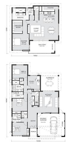 Double storey houses are perfect for extended families or joint families who want to live in a shared house. 45 Best Reverse Living House Plans images in 2019 | Floor ...