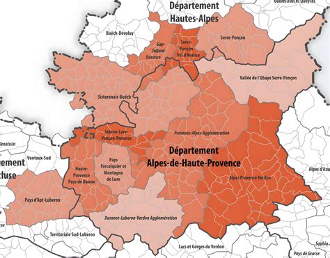 Carte Des Intercommunalités Des Alpes De Haute Provence