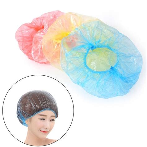 3 to 100 disposable shower caps bathing elastic hair care protector uk seller shower cap