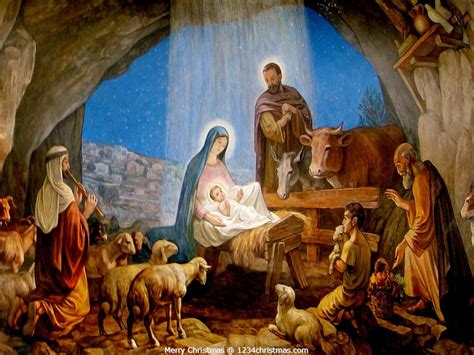 75 Free Nativity Scene Wallpaper On Wallpapersafari