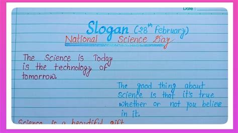 10 Best Slogan On National Science Day In English L Science Day Slogan