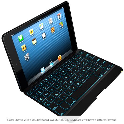 Zagg Folio Ipad Air Keyboard Case With Backlit Colors Zagg