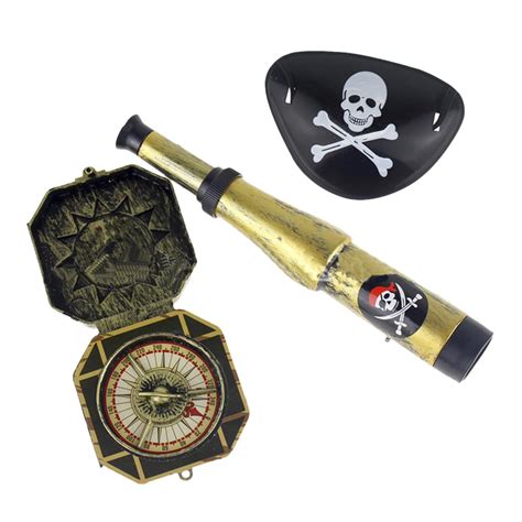 3pcs Children Kids Pirate Party Toys Supplier Plastic Pirate Patch