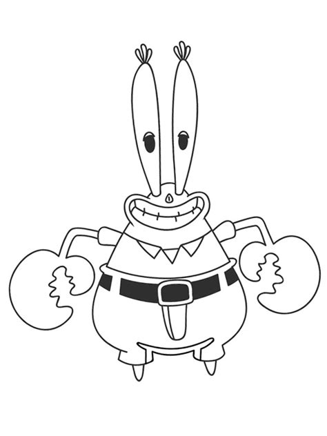 colouring page Mr. Krabs | coloringpage.ca