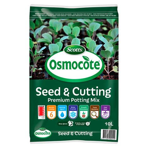 Scotts Osmocote 10l Seed And Cutting Premium Potting Mix Bunnings