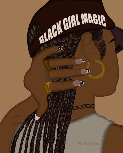 Digital Art Black Girl Magic Black Art Etsy
