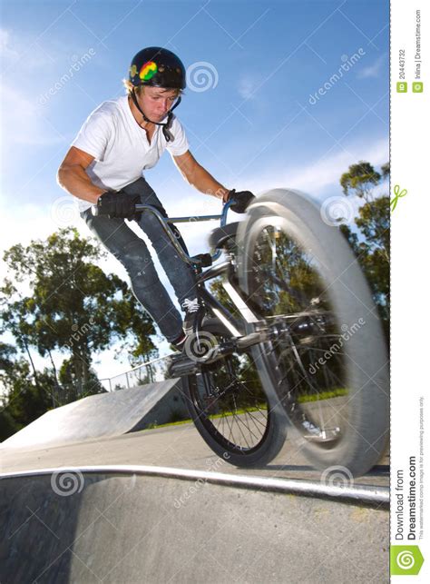 Freestyle Bmx Rider Doing A Trick Stock Photo Image Of Bicycle