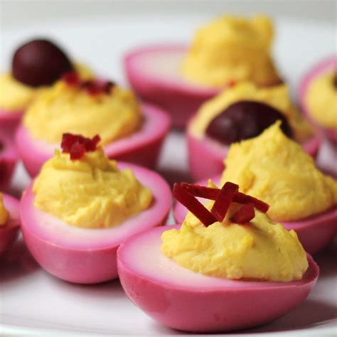 Cookistry Beet Pickled Deviled Eggs
