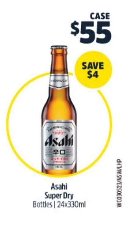 Asahi Super Dry Bottles 24x330ml Offer At Big W