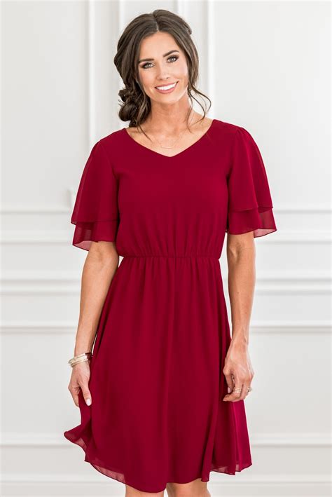 Claire Modest Chiffon Dress Modest Bridesmaid Dresses With Sleeves In