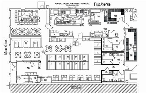 Restaurant floor plans solution for conceptdraw diagram has 49 extensive restaurant symbol libraries that contains 1495 objects of building plan elements; Restaurant Floor Plan Template Beautiful Oconnorhomesinc ...