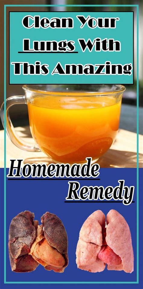 Clean Your Lungs With This Amazing Homemade Remedy In 2020 Homemade