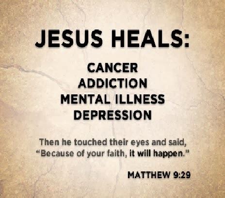 What does the bible say about ? Quotes about Jesus healing (28 quotes)