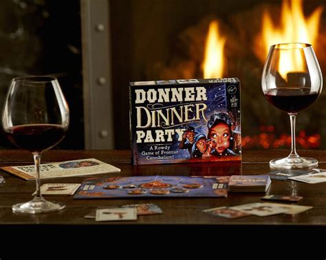 We have a large group of friends who like to dinner party and we rotate locations and we love a game that fosters some healthy competition, can be mildly embarrassing and produces lots of laughs. Prospero Hall Donner Dinner Party