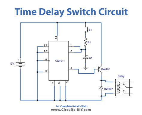 Simple Time Delay Switch Using Cd4011
