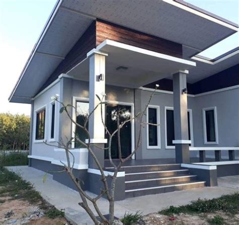 Depan rumah dapat dilewati 2 mobil. 36 contoh model dinding depan rumah minimalis inspiratif ...