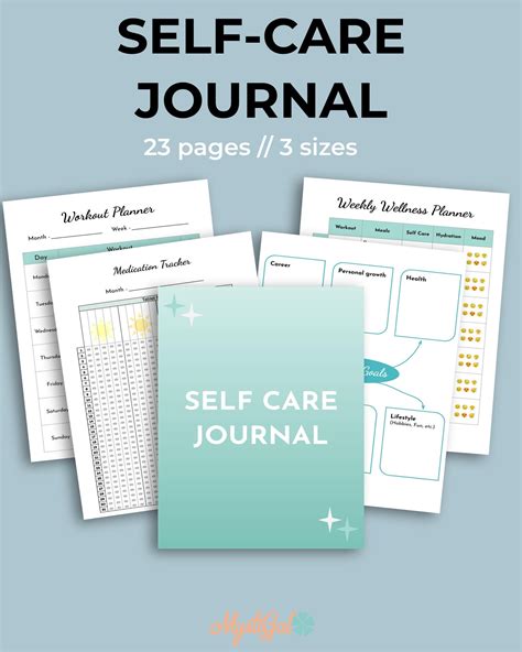 Printable Self Care Journal Wellness Journal Self Care And Etsy