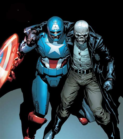Captain America and Red Skull by Leinil Francis Yu | Marvel vs dc