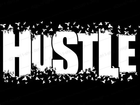 Hustle Quote T Shirt Design Graphic Svg Hustle Slogan Designvector