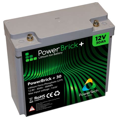 Lithium Ion Battery 12v 30ah Powerbrick High Performance Life Battery
