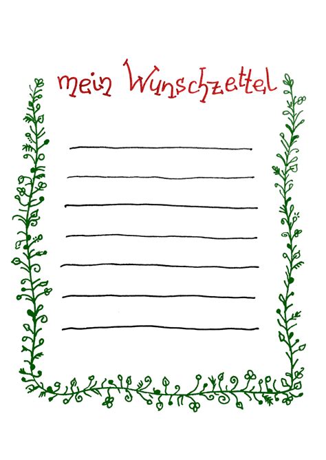 Dazu braucht es keine aufwändig geshoppte erstausstattung (zumindest bei uns nicht!). Wunschzettel-Vorlage zum Ausdrucken | Bunte Galerie