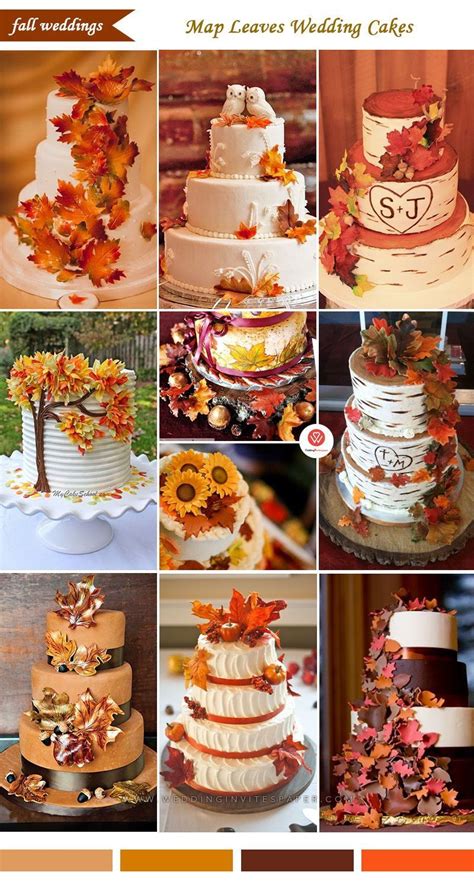 65 Awesome Fall Wedding Cake Ideas Wedding Cake With Colorful Wedding Cake Rustic Fall