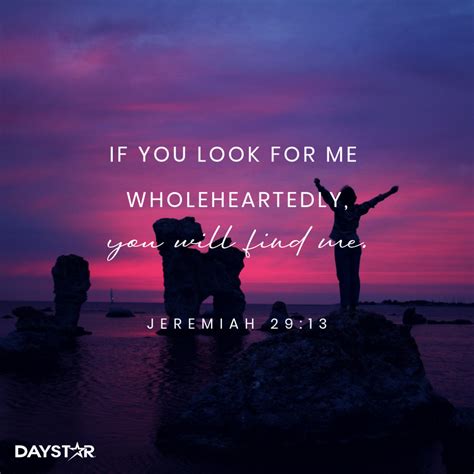 If You Look For Me Wholeheartedly You Will Find Me Jeremiah 2913