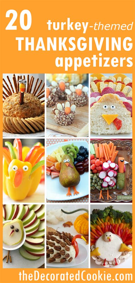 On thanksgiving, we don't eat much in the morning, so that we have plenty of room for a huge thanksgiving dinner. THANKSGIVING APPETIZERS: 20 fun turkey-themed snacks. | Thanksgiving appetizers, Thanksgiving ...