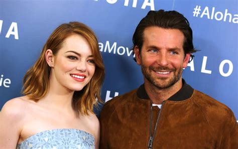 Emma Stone And Bradley Cooper Giggle On Aloha Red Carpet Popsugar