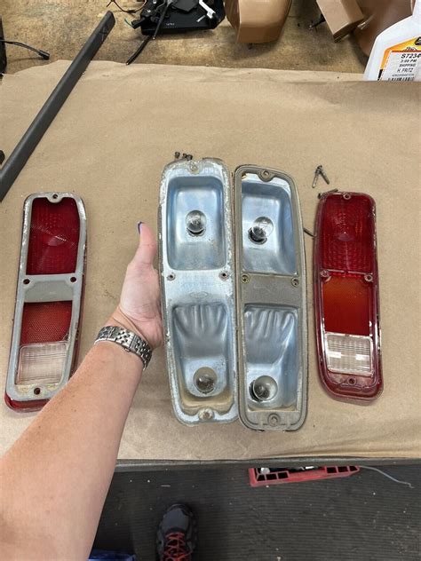 73 74 Ford Truck Taillight Assemblies And Lenses Both Sides 1973 1974 Oem