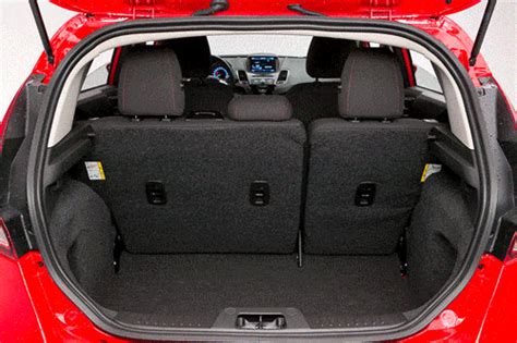 2014 Ford Fiesta Hatchback Cargo Capacity Breakdown