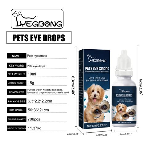 Yegbong Pet Eye Drops For Infection For Dogs And Cats Eyes And Tear Stain