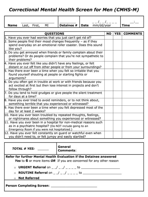 Mental Health Check In Questions Pdf Airslate Signnow