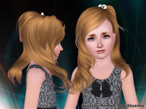 The Sims Resource Skysims Hair Child 106